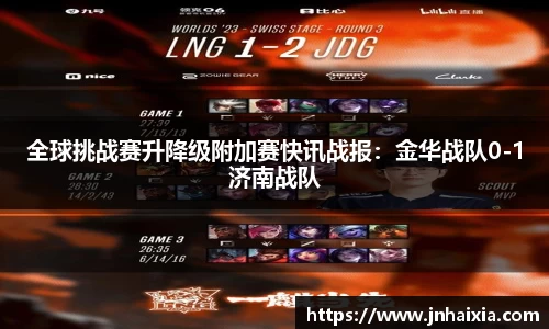 全球挑战赛升降级附加赛快讯战报：金华战队0-1济南战队